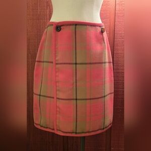 Evan Picone Pink Knee-Length Pencil Skirt Wrap Style